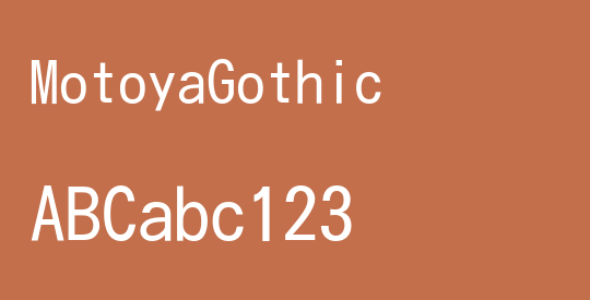 MotoyaGothic