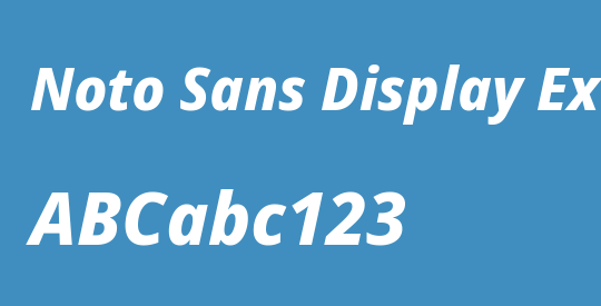 Noto Sans Display ExtraBold