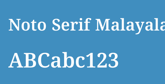 Noto Serif Malayalam SemiBold
