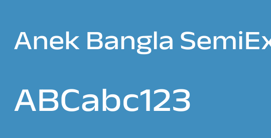 Anek Bangla SemiExpanded Medium