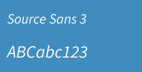 Source Sans 3