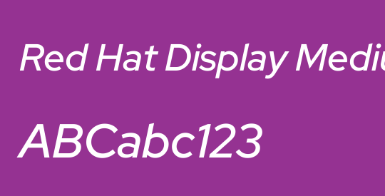 Red Hat Display Medium