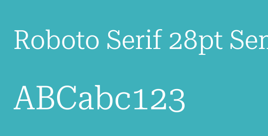 Roboto Serif 28pt SemiCondensed Light