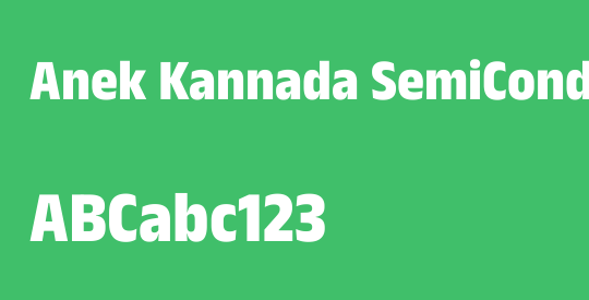 Anek Kannada SemiCondensed ExtraBold