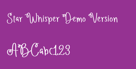 Star Whisper Demo Version