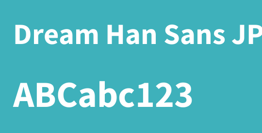 Dream Han Sans JP