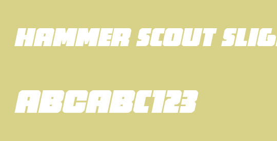 Hammer Scout Slight-Italic