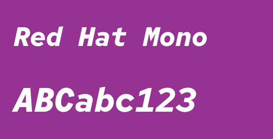 Red Hat Mono
