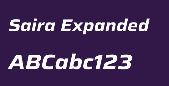 Saira Expanded