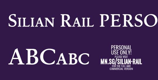 Silian Rail PERSONAL USE