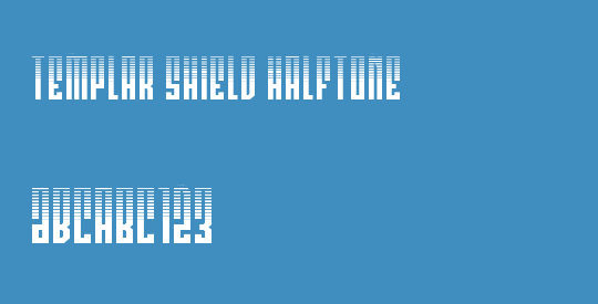 Templar Shield Halftone
