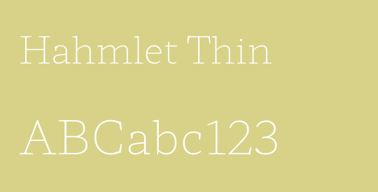 Hahmlet Thin
