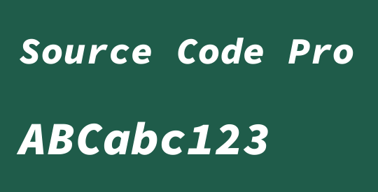 Source Code Pro Black