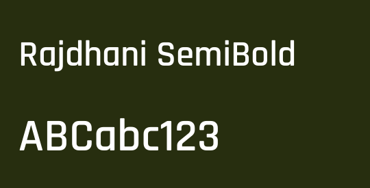 Rajdhani SemiBold