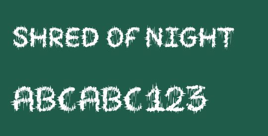 SHRED OF NIGHT