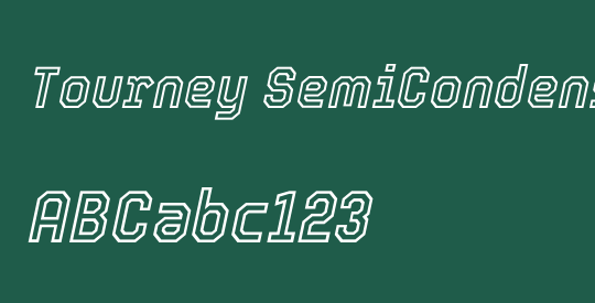 Tourney SemiCondensed