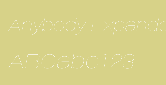 Anybody Expanded Thin