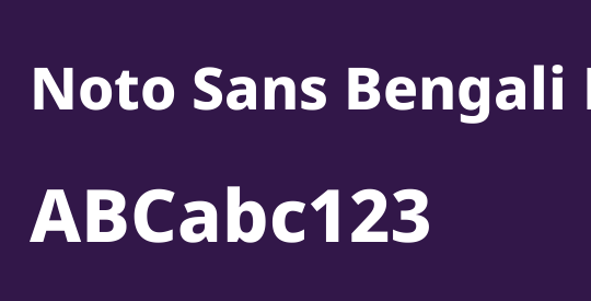 Noto Sans Bengali ExtraBold