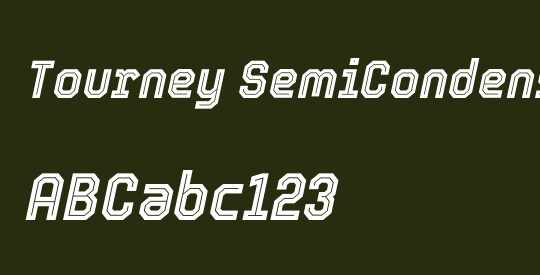 Tourney SemiCondensed