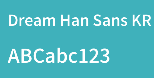 Dream Han Sans KR