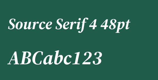 Source Serif 4 48pt