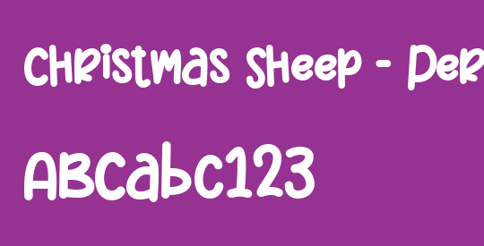 Christmas Sheep - Personal Use