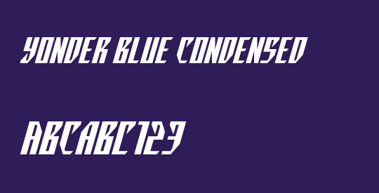 Yonder Blue Condensed