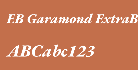 EB Garamond ExtraBold
