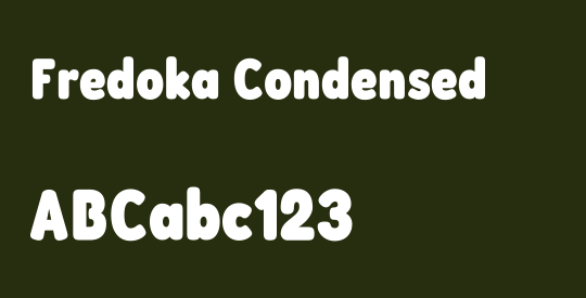 Fredoka Condensed