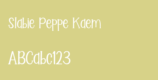 Slabie Peppe Kaem