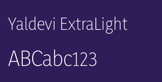 Yaldevi ExtraLight