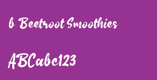 b Beetroot Smoothies