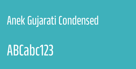 Anek Gujarati Condensed