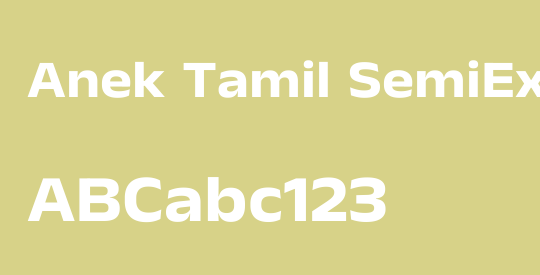 Anek Tamil SemiExpanded