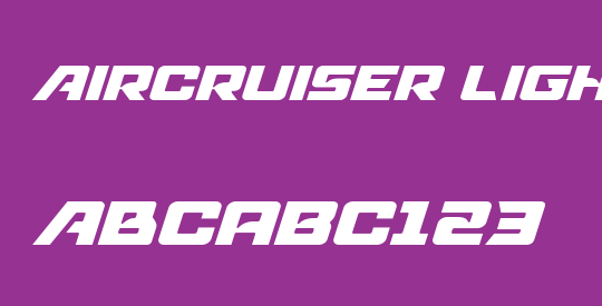 Aircruiser Light Italic
