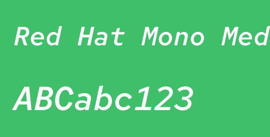 Red Hat Mono Medium