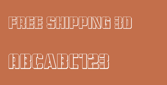 Free Shipping 3D