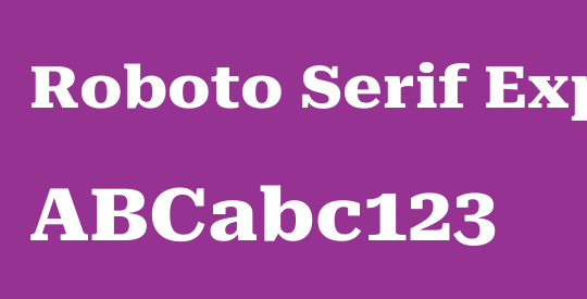 Roboto Serif Expanded ExtraBold