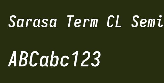 Sarasa Term CL Semibold