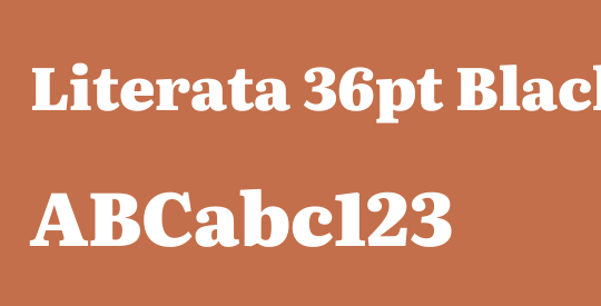 Literata 36pt Black