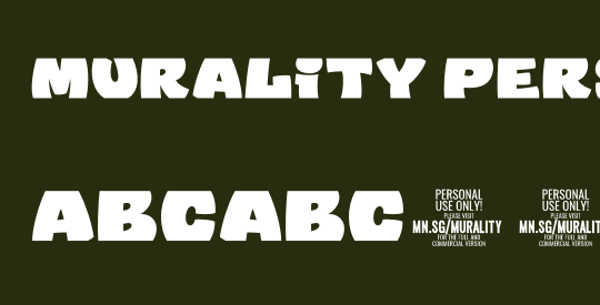 Murality PERSONAL USE ONLY Black