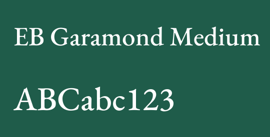 EB Garamond Medium