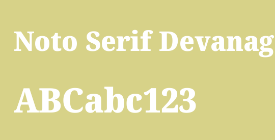 Noto Serif Devanagari SemiCondensed Black