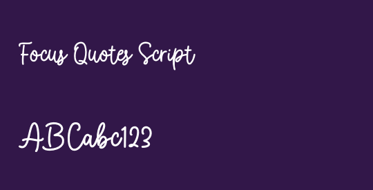 Focus Quotes Script