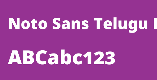 Noto Sans Telugu Black
