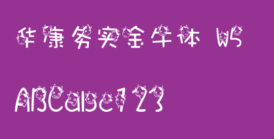 华康务实金牛体 W5