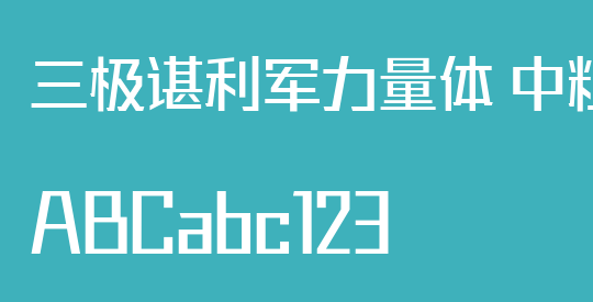 三极谌利军力量体 中粗