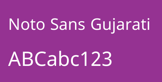 Noto Sans Gujarati