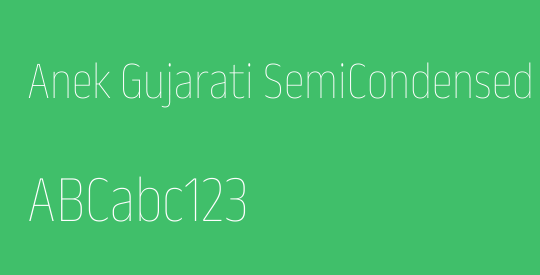 Anek Gujarati SemiCondensed Thin