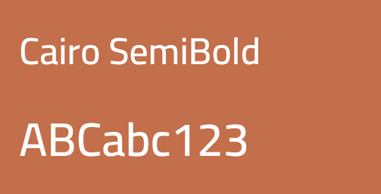 Cairo SemiBold